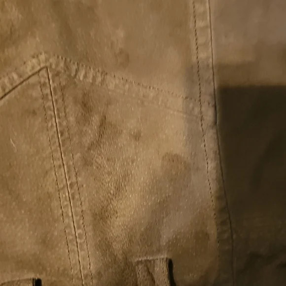 VINTAGE Blank NYC Brown SUEDE Moto Jacket Retro Coat Military Y2K - Picture 9 of 13